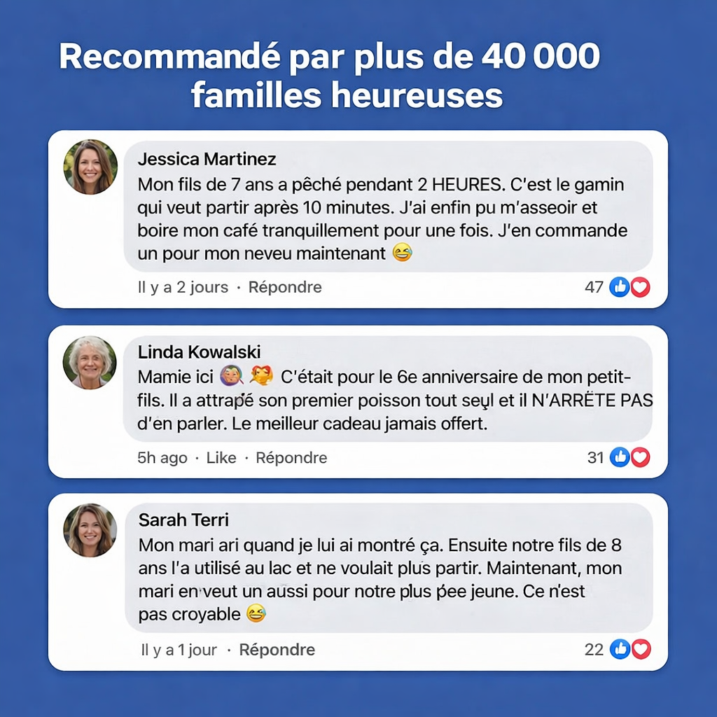 Kit canne à pêche + catapulte à moulinet